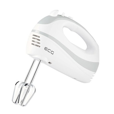 Mixer de mana ECG, 200 W, 5 viteze, functie Turbo, Alb/Gri foto