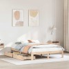 VidaXL Cadru de pat cu sertare, 135x190 cm, lemn masiv de pin 3301938