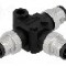 Adaptor in T M12 tata x3, 4 pini, AMPHENOL - SS-040404-MMM-TS001