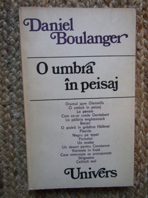 Daniel Boulanger - O umbra in peisaj foto