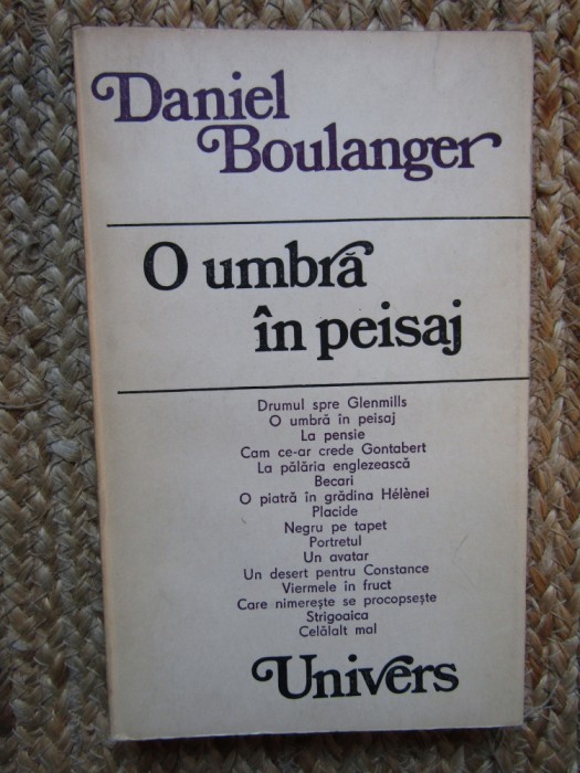 Daniel Boulanger - O umbra in peisaj