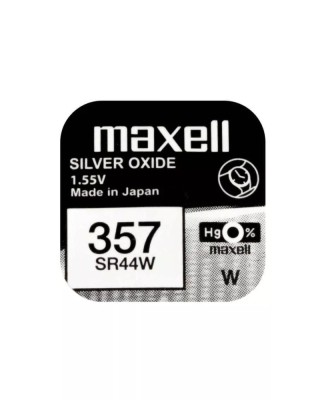 Baterie ceas Maxell SR44W V357 AG13 1.55V oxid de argint 1buc foto