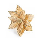 Craciunita artificiala cu clips aurie &Oslash; 13 cm x 10 H