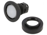 Comutator apăsare albastru 22mm IP65 plat