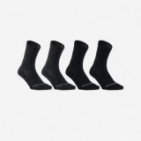 Set 4 perechi de șosete lungi de tenis Artengo RS 300 Gri-Negru Bărbați
