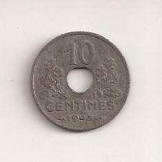 Moneda Franta - 10 Centimes 1943 v1