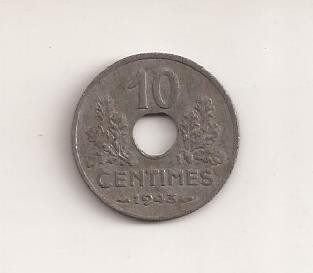 Moneda Franta - 10 Centimes 1943 v1 foto