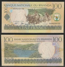 = RWANDA - 100 FRANCS - 2003 - UNC = foto