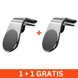 Suport auto telefon magnetic, fixare grila ventilatie, 1+1 gratis