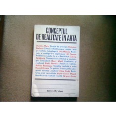 CONCEPTUL DE REALITATE IN ARTA. STUDII DE ESTETICA SI TEORIA ARTEI