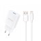 Incarcator Retea Cu Cablu Lightning Dudao A4EU, 10W, 2.1A, 1 x USB-A, Alb