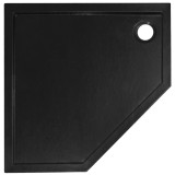 Prato 90 Square Black Acrylic Shower Tray Low Design