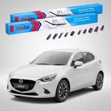 Cumpara ieftin Stergatoare Mazda 2 DJ Facelift 2023-2026 Set Fata Flat Premium TeamCar