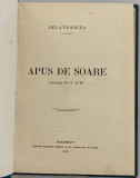Barbu Delavrancea - Apus de Soare - coperta ORIGINALA 1912