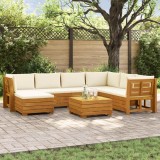 vidaXL Set de canapele de exterior 8 Bucată Maro Lemn Solid de Acacia 3403088