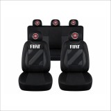 Set Huse Scaune Universale Nero Negru Personalizate cu Fiat