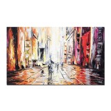 Tablou 3D pictat manual, Impreuna spre o alta dimensiune, 100x60cm ulei pe panza in cutit, Spectaculos