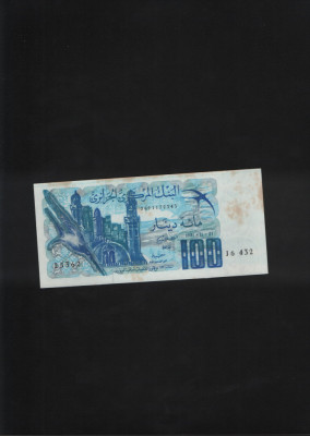 Algeria 100 dinars 1981 seria25362 foto