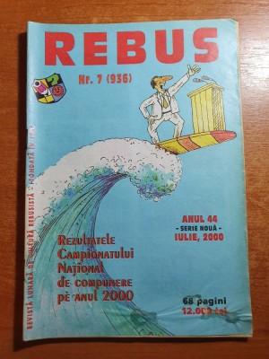 revista rebus iulie 2000 foto