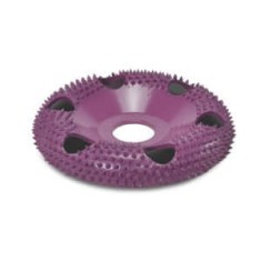 Disc sculptura lemn SABURR - Rotund - &Oslash; 100mm MEGA Aspru gauri ventilatie
