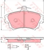 Set placute frana,frana disc MITSUBISHI COLT VI (Z3, Z2) (2002 - 2012) TRW GDB3389