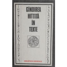 Gandirea hittita in texte (supracoperta putin uzata)
