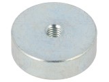 Magnet neodim fix &Oslash;20mm H6mm oțel filet M4 2,5mm ELESA GANTER