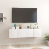 VidaXL Dulapuri TV suspendate 2 buc. alb extralucios 60x30x30 cm 804527