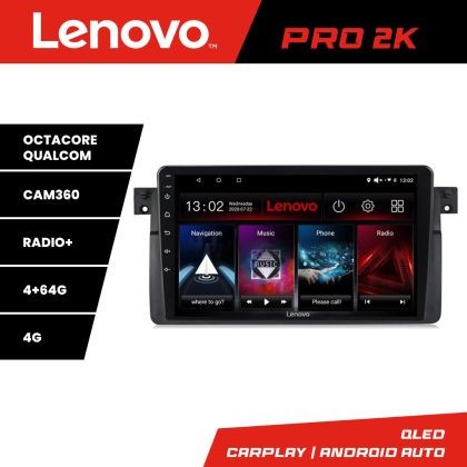 Navigatie BMW Seria 3 E46 Lenovo Kit-052 8 core QLED 2K 4+64 360 Android Waze USB Navigatie Internet Youtube Radio CarStore Technology
