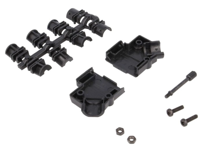 Conector carcasă D-Sub 45&deg; plastic