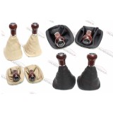 Manson negru/crem+nuca schimbator Mahon pt VW Passat 3BG in 5/6 viteze