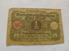 Bancnota 1 Mark 1920 Germania foto