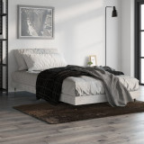 Cadru de pat, gri beton, 90x190 cm, lemn prelucrat, vidaXL