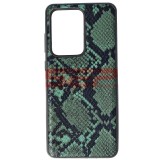 Husa Samsung Galaxy S20 Ultra, TPU, Piele, Snake Skin, Verde