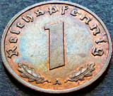 Cumpara ieftin Moneda istorica 1 REICHSPFENNIG - GERMANIA NAZISTA, anul 1937 A * cod 3076, Europa
