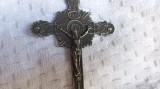 MEDALION CRUCE CRUCIFIX de colectie MASIV PECTORAL OPULENT exceptional VECHI rar