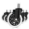 Set 5 roti pivotante pentru scaun de birou &ndash; Universale, Silentioase, Silicon si Cauciuc, Oem
