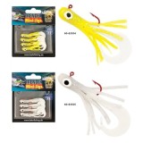 Set mini-jig pentru biban Trendex, 4 buc/set, 6 cm, 2 g Alb, Behr