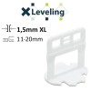 Distantiere XL autonivelare ( Clips XL ) pt. placi groase (11- 20 mm) - Rost de 1,5 mm - 100 buc - XLEV-PLC1.5XL100, Xleveling