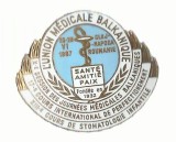 AMS# - INSIGNA L`UNION MEDICALE BALKANIQUE 1987, CLUJ-NAPOCA