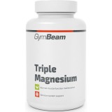 GymBeam Triple Magnesium capsule pentru susținerea funcționării normale a sistemului nervos, a mușchilor, a dinților și pentru reducerea nivelului de