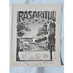 Revista Rasaritul, anul XIV, nr.1/1932