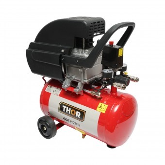 Compresor aer 24L, putere motor 1.5KW/2CP, presiune maxima 8 bar, volum aer aspirat 195L THOR foto