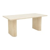 Cumpara ieftin Masa Loozir MDF culoare travertin alb 180x90x75 cm
