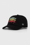 American Needle șapcă de baseball din bumbac Whitney Houston culoarea negru, cu imprimeu