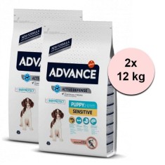 Advance Dog Puppy Sensitive 2 x 12 kg foto