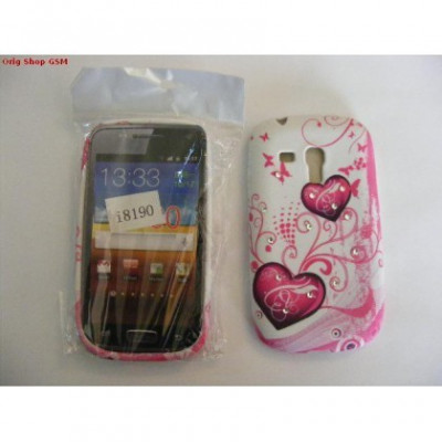 Husa silicon cu model Samsung Galaxy S3mini I8190 HEART Bulk foto