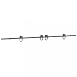 Cumpara ieftin Set feronerie pentru usi glisante, negru, 400 cm, otel