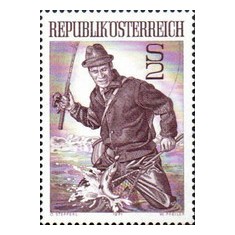 Austria 1971 - Pescuitul, neuzata