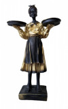 Cumpara ieftin Statueta decorativa, Africa, Auriu, 30 cm, DVCM16